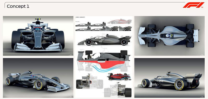 Formula 1 predstavila tri kontsepta mashin 2021 goda1